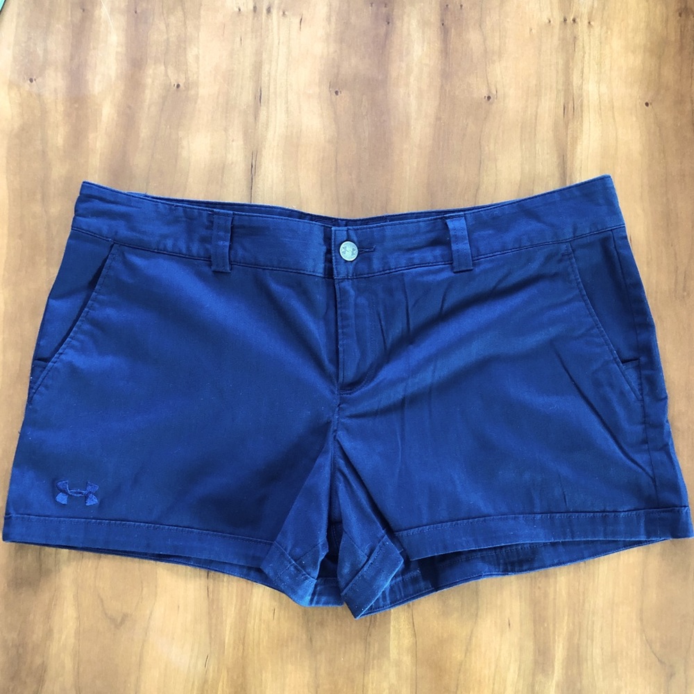 Under Armour women’s golf shorts, navy, size 14
